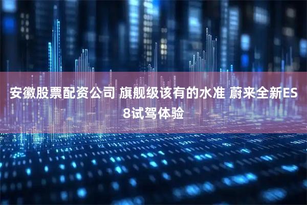 安徽股票配资公司 旗舰级该有的水准 蔚来全新ES8试驾体验